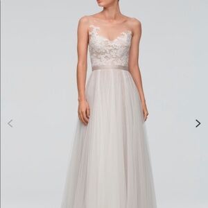 Watters Azriel gown Ivory/Latte/Mocha size 2